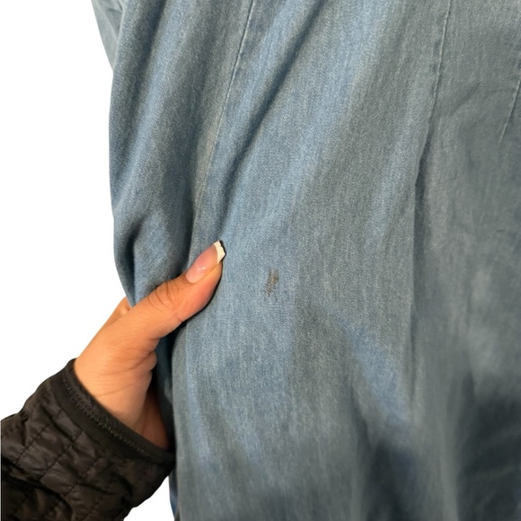 ANTHROPOLOGIE Chambray Wide Leg Jumpsuit - Picture 13 of 13